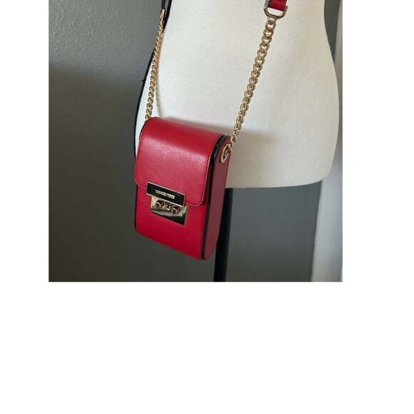 ***NWT**Michael Kors Scout Leather Crossbody Bag - RED - Picture 5 of 5